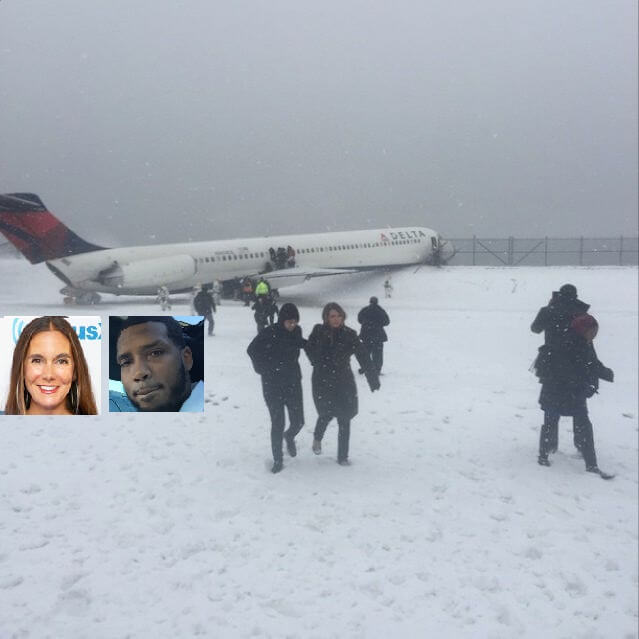 Jaime Primak and Giant Larry Donnell live-tweeted LaGuardia drama