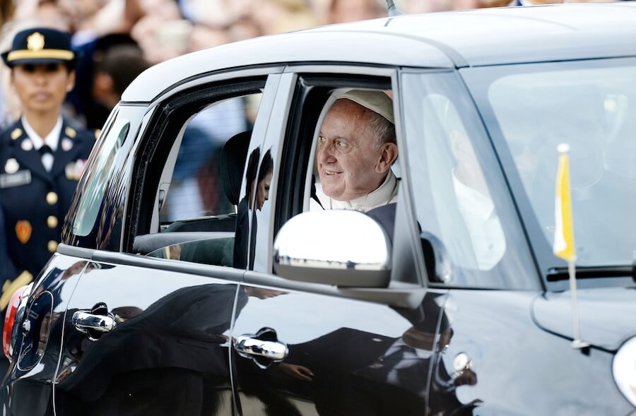 Win a chance to ride around like the pope