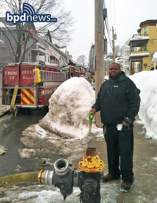 Randel Roache did the right thing: He dug out a Dorchester hydrant and saved
