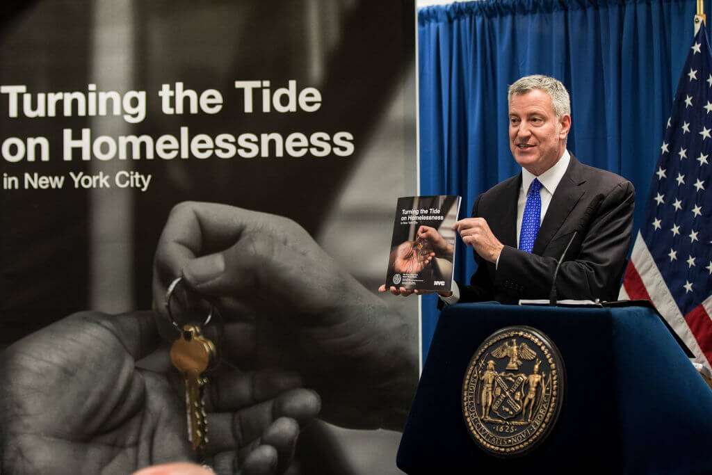 Newark is suing New York City and Mayor Bill de Blasio over homeless relocation program
