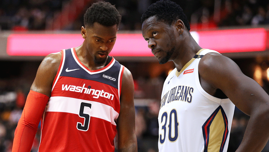 Bobby Portis and Julius Randle will be two fixtures in the Knicks' frontcourt this year. (Photo: Getty Images)