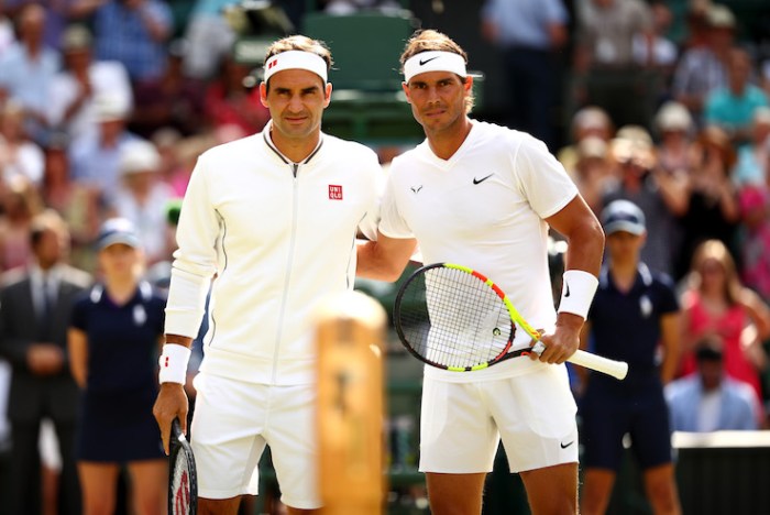 Roger Federer (left), Rafael Nadal (right). (Photo: Getty Images)