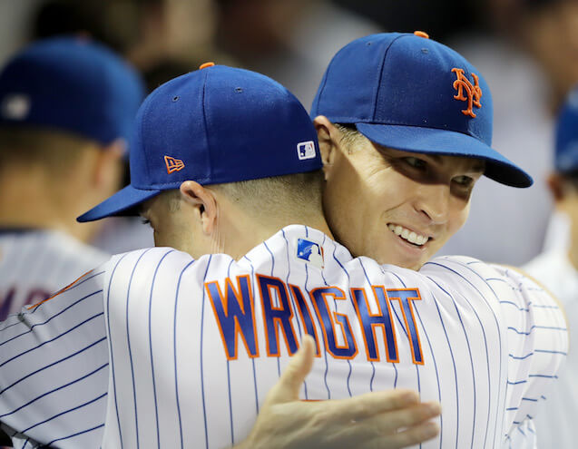 David Wright and Jacob deGrom. (Photo: Getty Images)