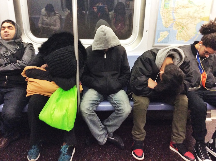 NYPD gives out warning to subway sleepers