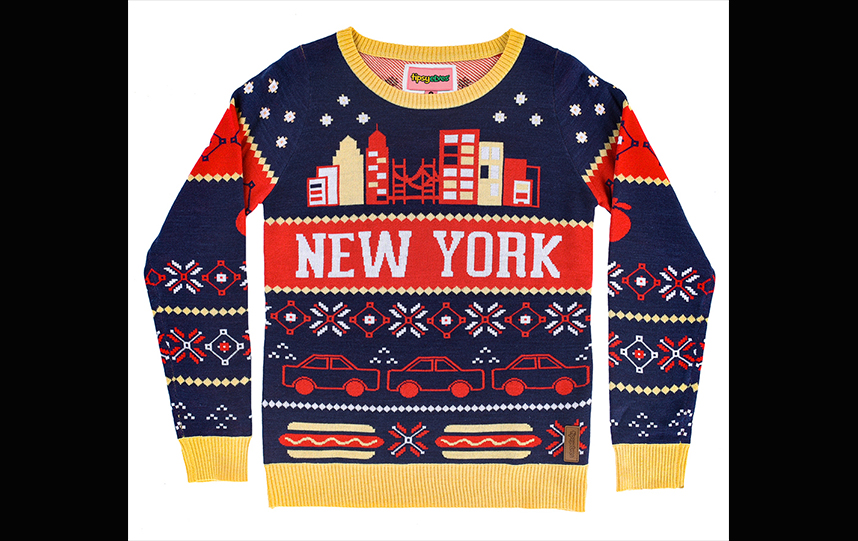 Uber delivering ugly sweaters in New York City