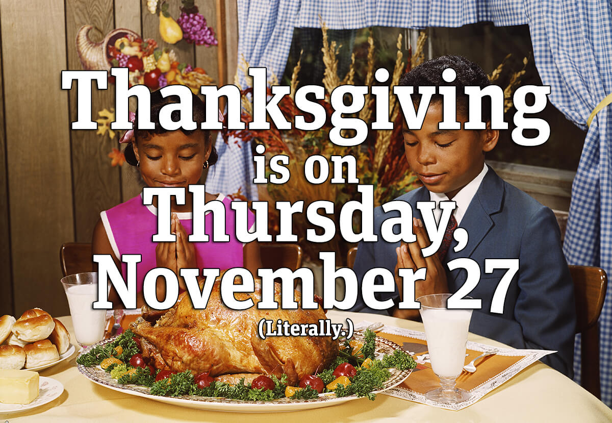 What day is Thanksgiving 2014?