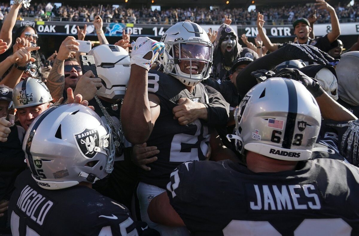 TNF Chargers Raiders odds spread money line over under total