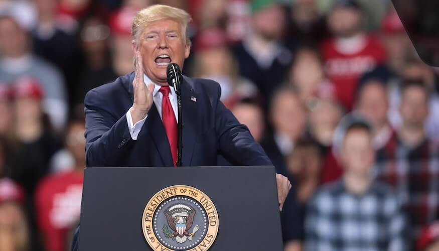 After historic impeachment, Trump lashes out at Michigan rally