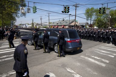 PHOTOS: Thousands attend funeral for slain NYPD officer Brian Moore