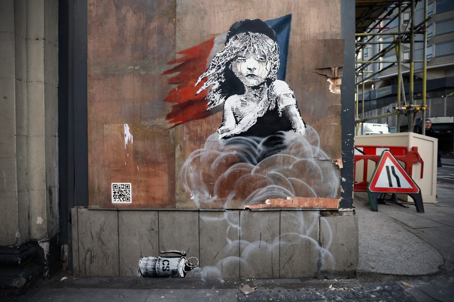 Banksy’s new art piece slams abuse against refugees