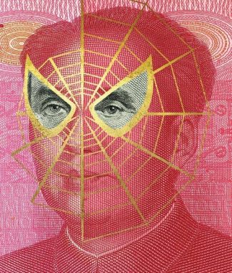 Artist turns well-known faces on money into art