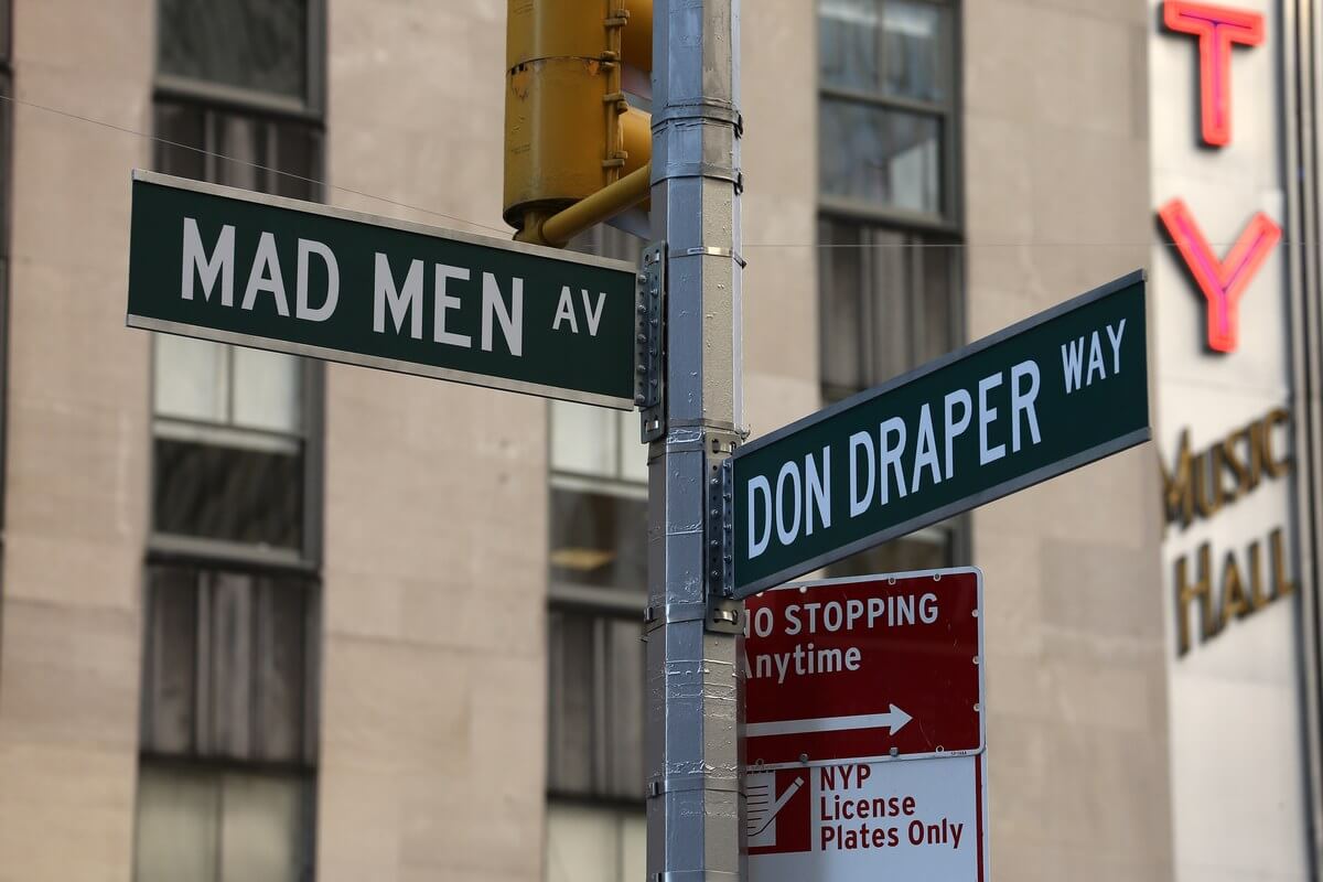PHOTOS: Mad Men bench unveiling in New York City
