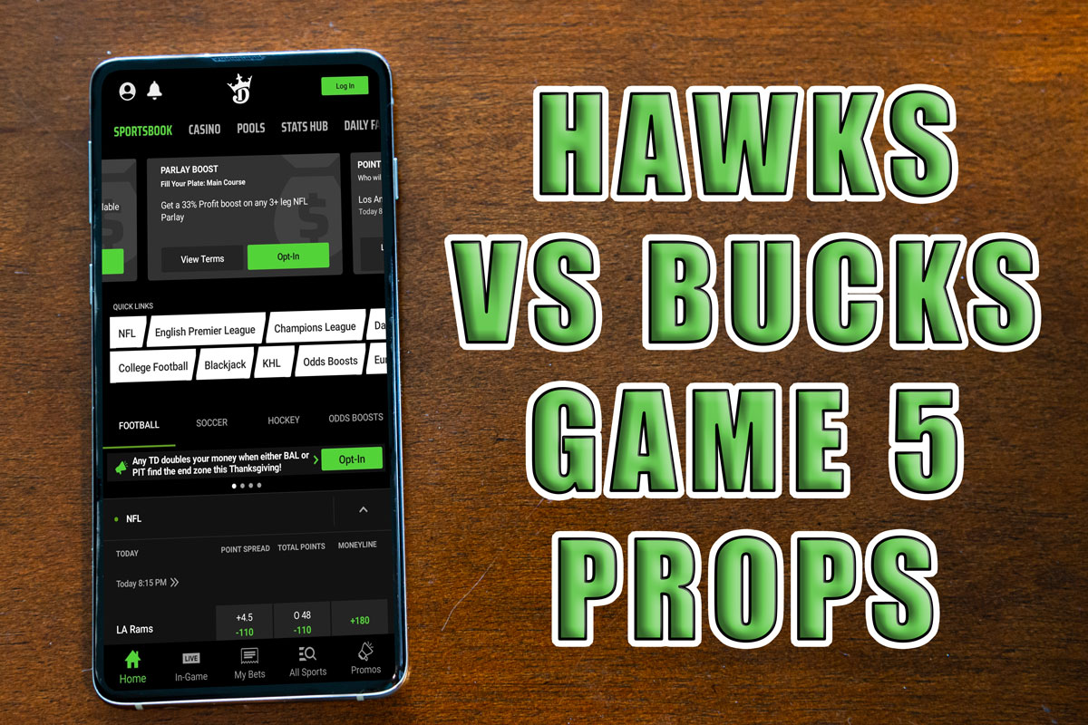 hawks bucks player prop bets