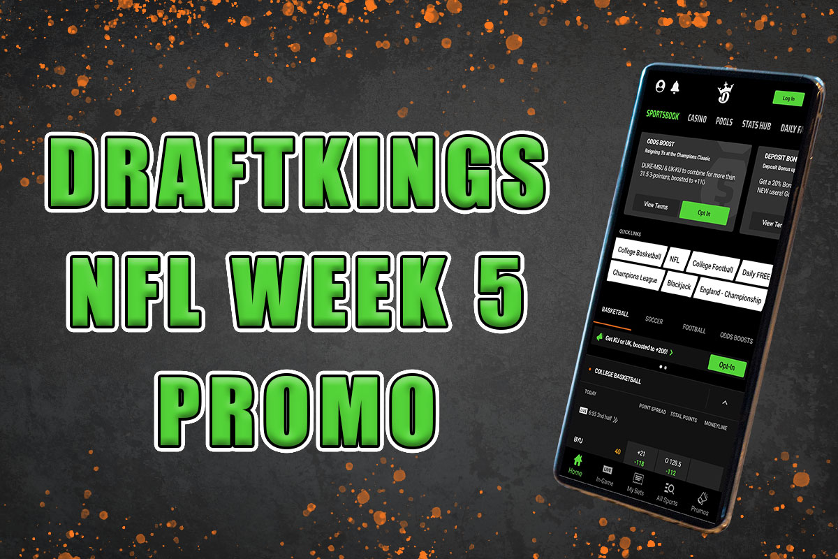 DraftKings Sportsbook Promo NFL Week 5