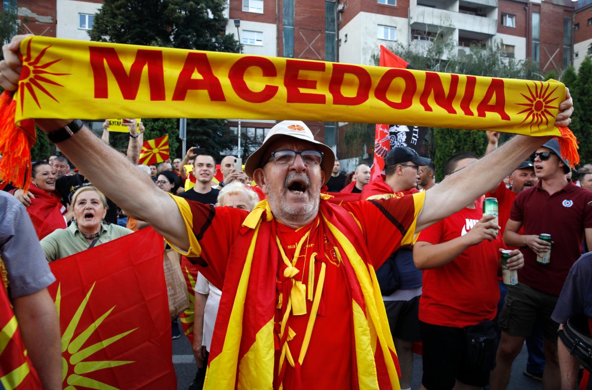 North Macedonia Protest