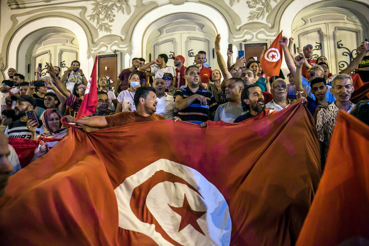 APTOPIX Tunisia Referendum