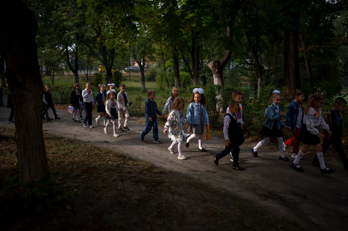 APTOPIX Russia Ukraine War Schools