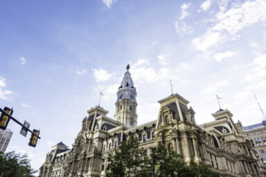 Philadelphia’s landmark historic City Hall building
