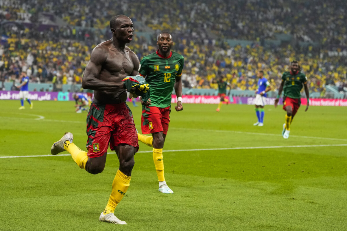 APTOPIX WCup Cameroon Brazil Soccer