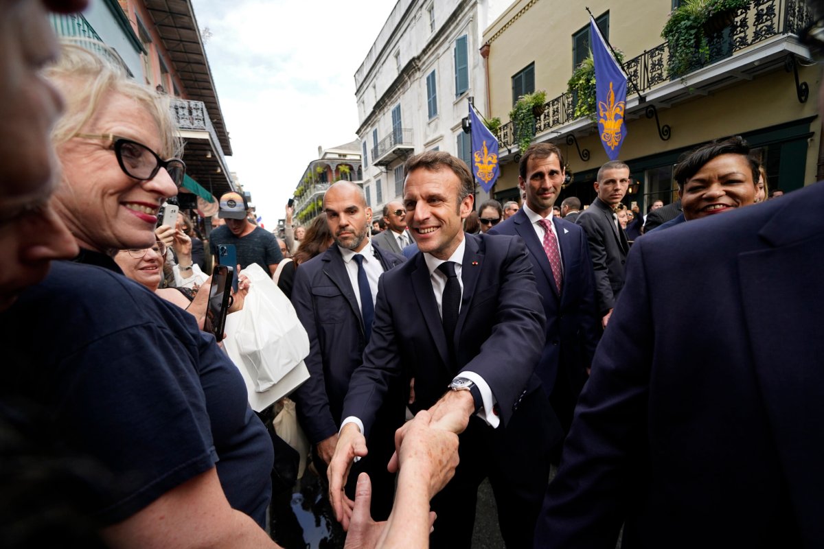 US France Macron New Orleans