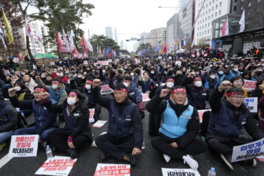 South Korea Truckers Strike