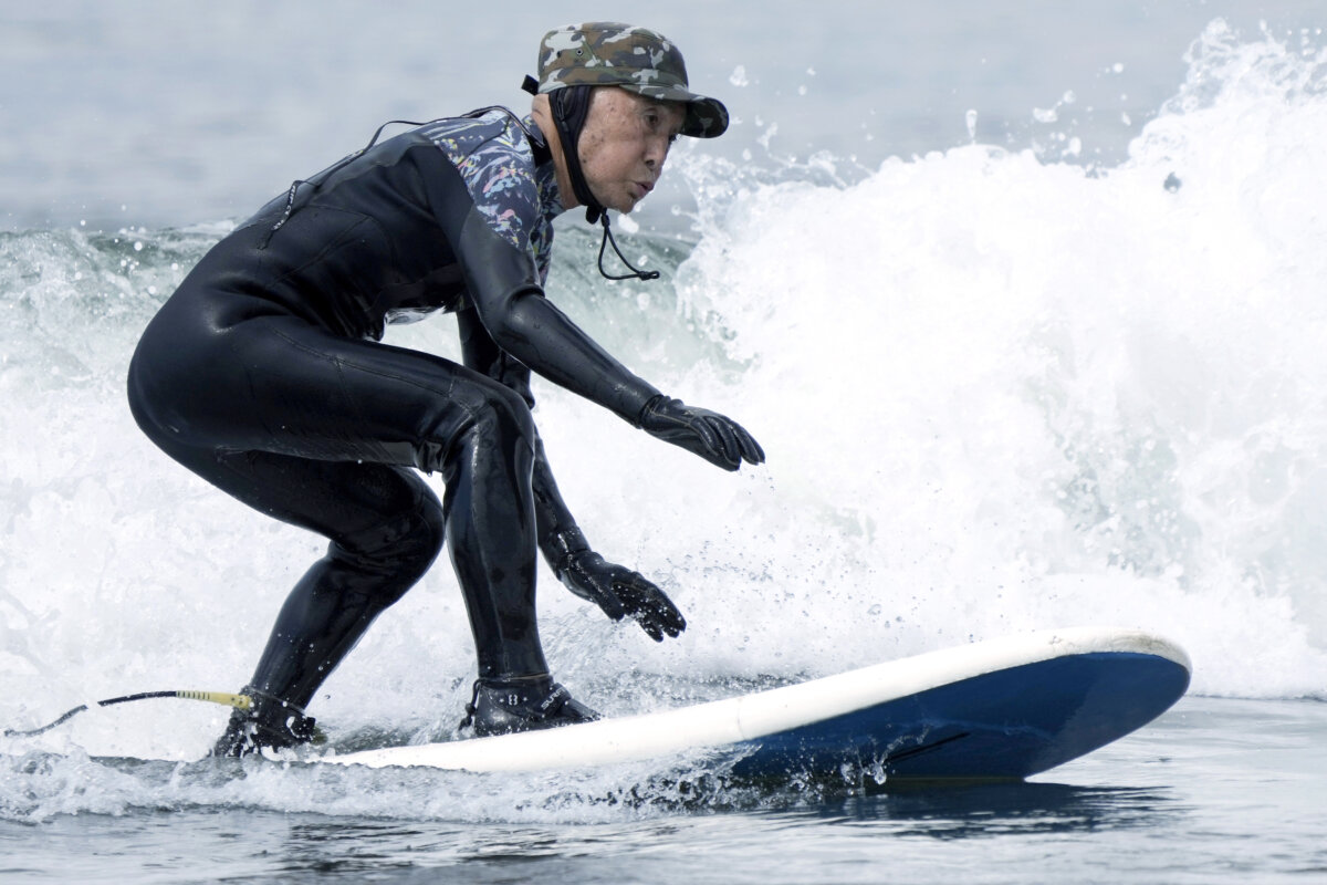 Japan Oldest Male Surfer