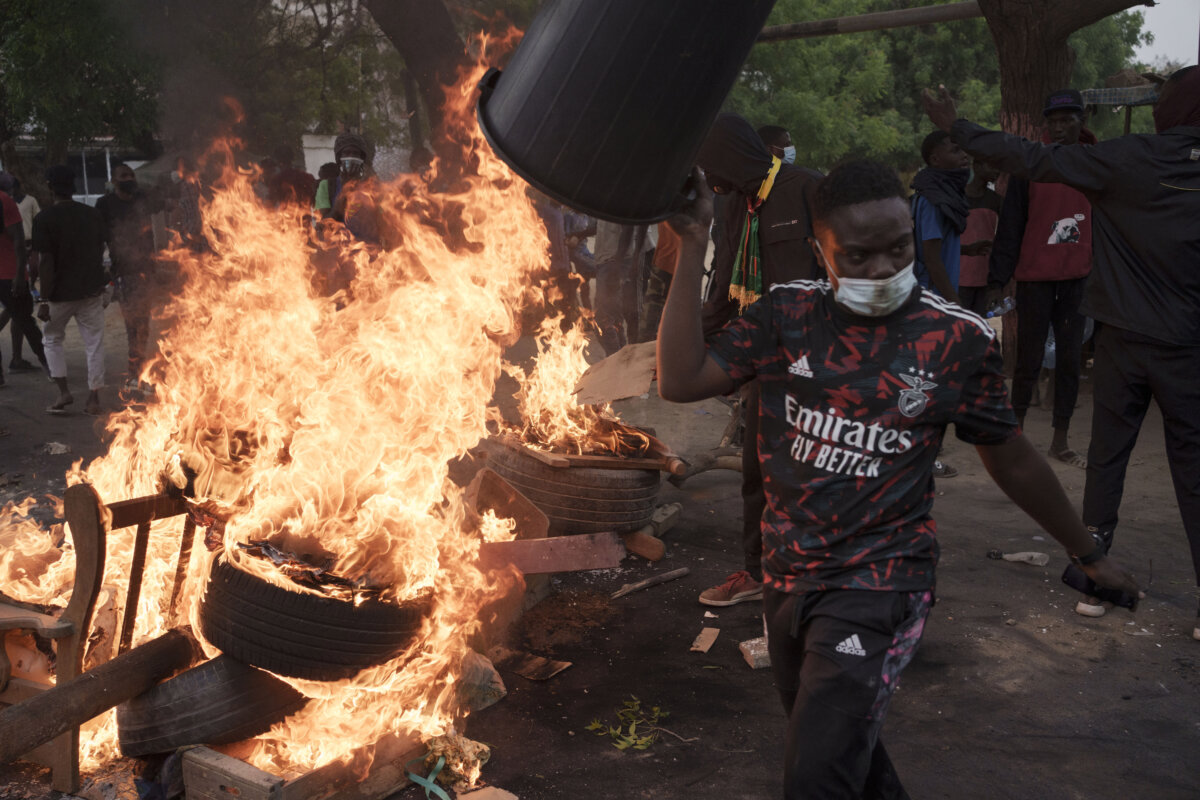 APTOPIX Senegal Tear Gas Fired