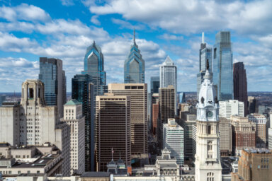 Philadelphia skyline and cityscape