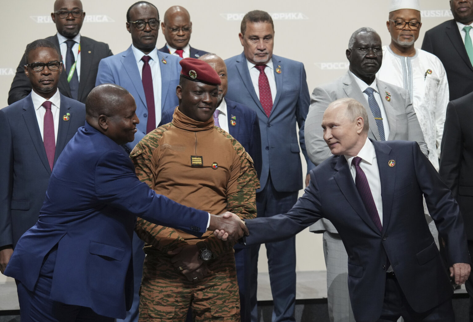 african leaders visit to russia