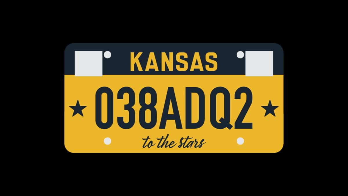 Kansas License Plate Fuss