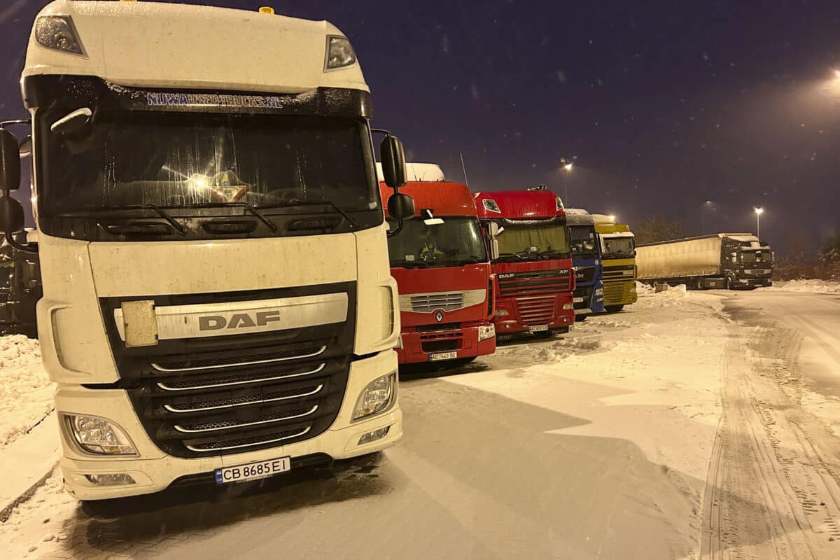 Poland Ukraine Truckers Protest