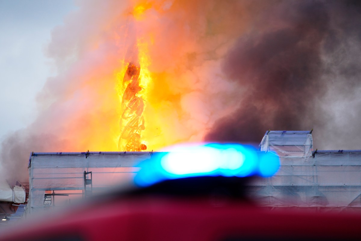APTOPIX Denmark Fire