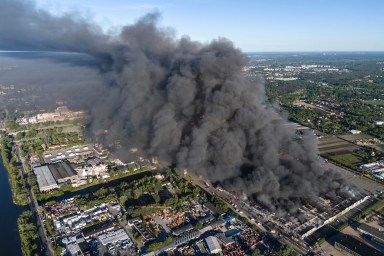 Poland Shopping Center Fire