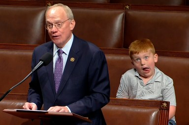 Congress Kid on House Floor