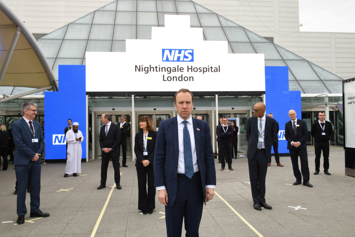 Opening of the NHS Nightingale Hospital at the ExCel centre,