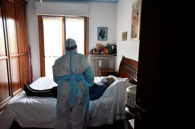 Doctors visit patients at home amid the coronavirus disease (COVID-19)