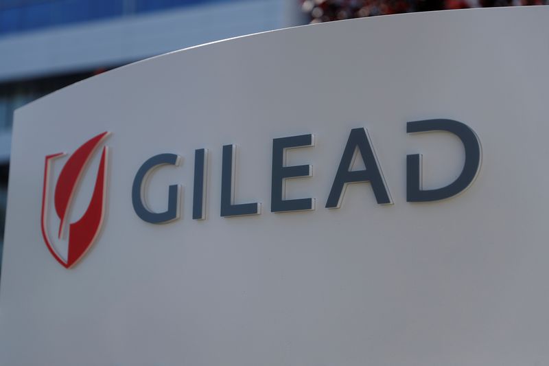 A Gilead Sciences, Inc. office is shown in Foster City,