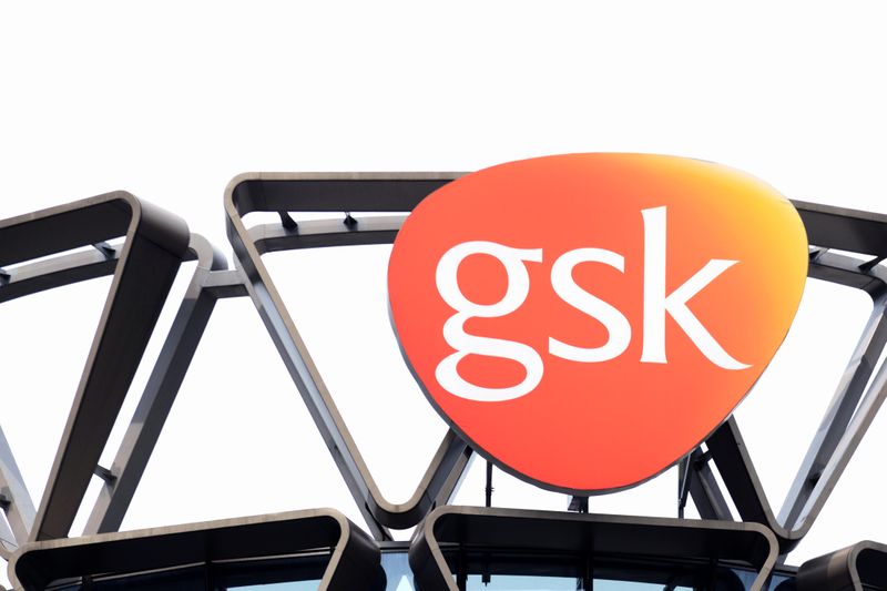 The GSK logo is seen on top of GSK Asia