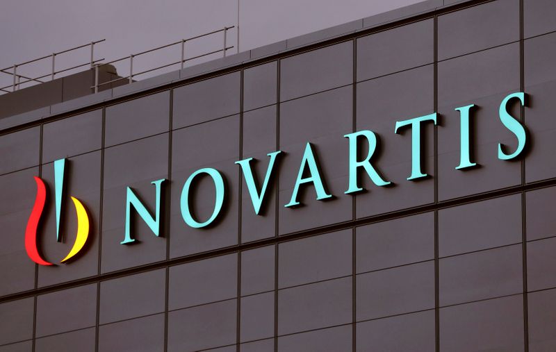 FILE PHOTO: Swiss drugmaker Novartis’ logo is seen in Stein
