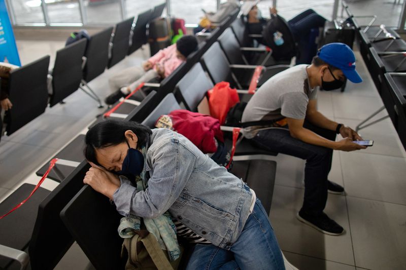 Repatriated Filipino workers stuck in quarantine amid the spread of