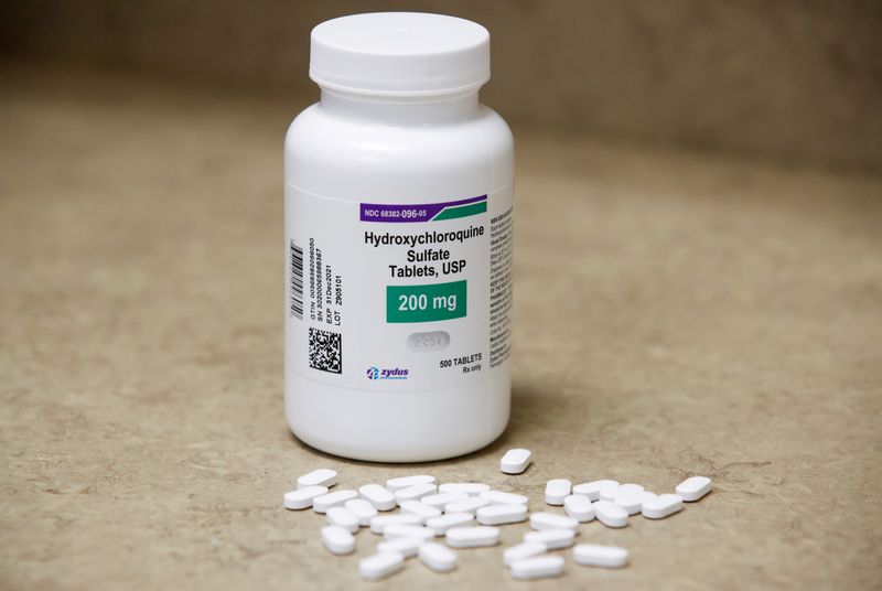 FILE PHOTO: The drug hydroxychloroquine, pushed by U.S. President Donald