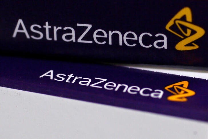 FILE PHOTO: AstraZeneca’s logo is seen on medication packages in