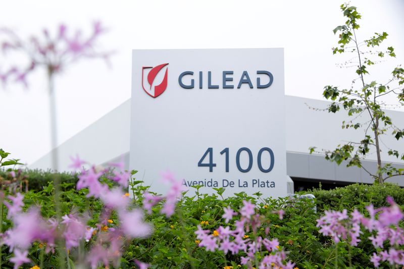 FILE PHOTO: Gilead Sciences Inc pharmaceutical company is seen during