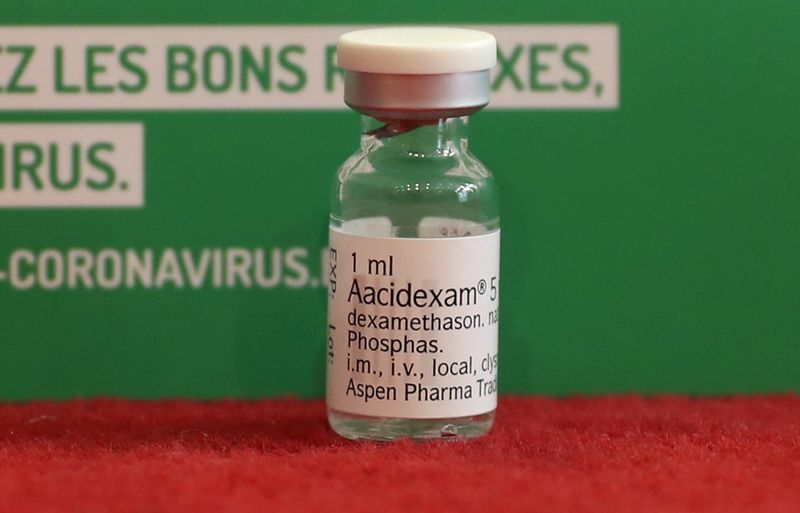 FILE PHOTO: An ampoule of Dexamethasone is seen in this
