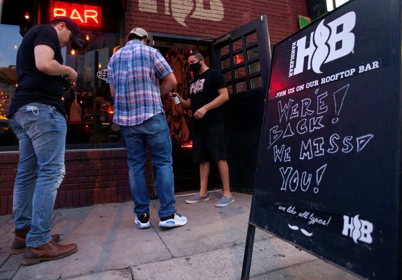 FILE PHOTO: Bars reopen in Austin after being shut down