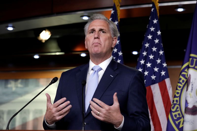 FILE PHOTO: House Republican Leader Kevin McCarthy weekly news conference