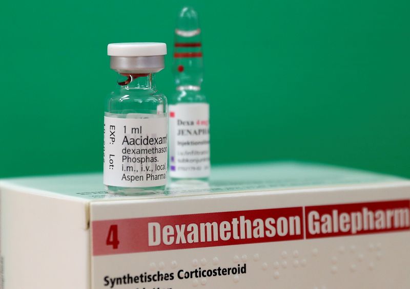 FILE PHOTO: An ampoule of Dexamethasone is seen in this