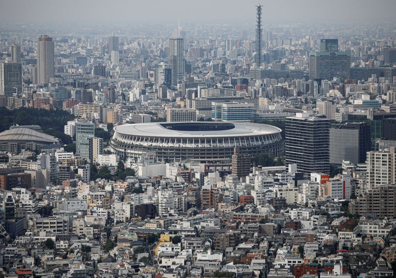 FILE PHOTO: The National Stadium, the main stadium of Tokyo