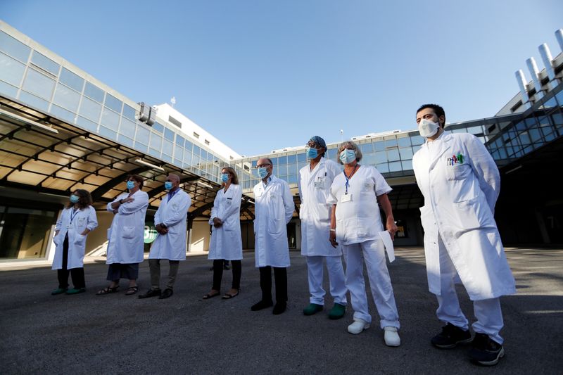 FILE PHOTO: Italy begins human trials of the coronavirus disease