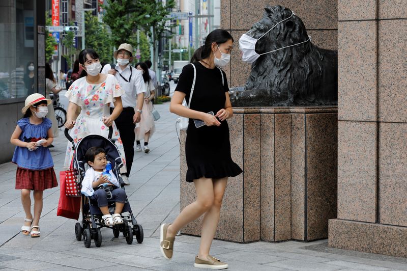 FILE PHOTO: Outbreak of the coronavirus disease (COVID-19) in Tokyo